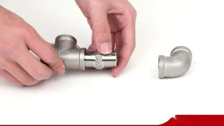 Conexões para tubos rosqueados de aço inoxidável Euqla Tee