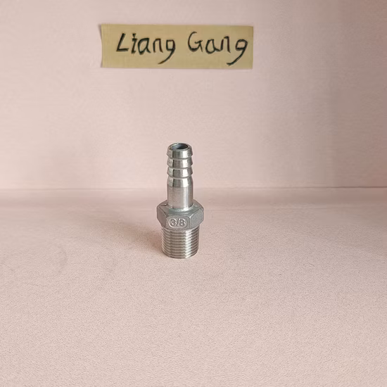 Parafuso de rosca de encaixe de tubo de aço inoxidável de alta qualidade de fábrica bico de mangueira hexagonal